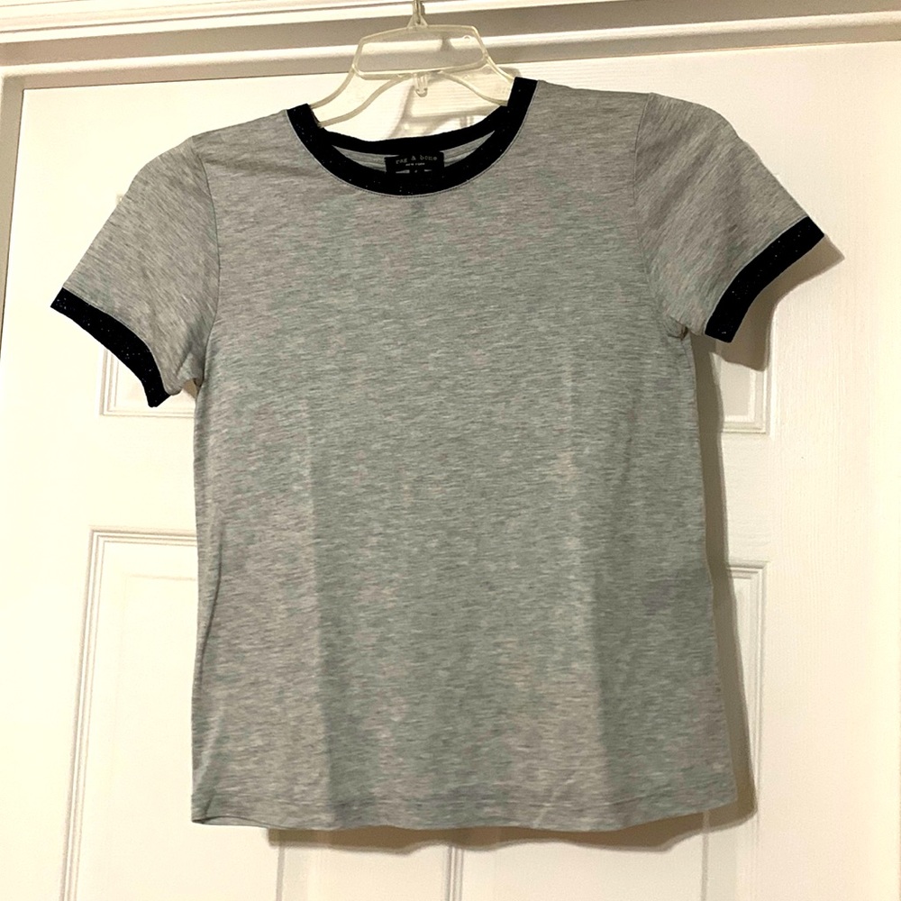 Shirt with dark blue glitter
